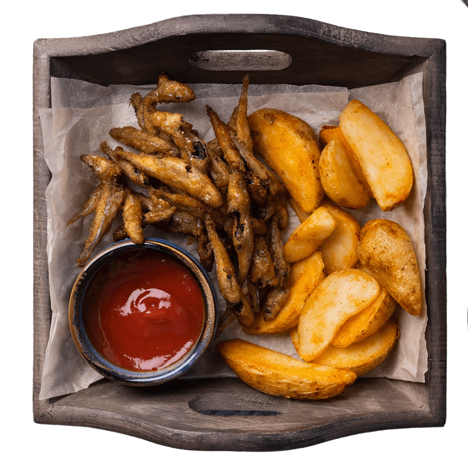 Fried snacks platter